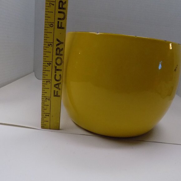 MCM DANSK Kobenstyle Yellow Enamel Tall Bowl Jens Quistgaard IHQ France Retro - Picture 6 of 12